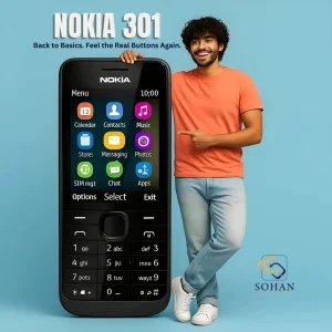 Nokia 301 AI Poster Design with Model